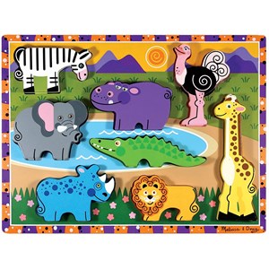 Melissa and Doug (13722) - "Safari" - 8 brikker puslespil