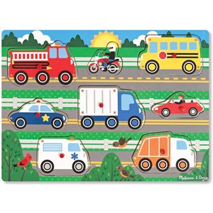 Melissa and Doug (19051) - "Vehicles" - 8 brikker puslespil