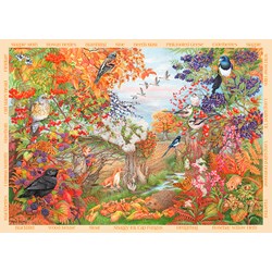 Falcon (11270) - Anne Searle: "Autumn Hedgerow" - 500 brikker puslespil