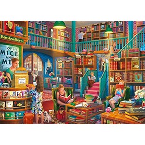 Falcon (11267) - Eduard Shlyakhtin: "Afternoon at The Bookshop" - 1000 brikker puslespil