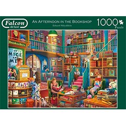 Falcon (11267) - Eduard Shlyakhtin: "Afternoon at The Bookshop" - 1000 brikker puslespil