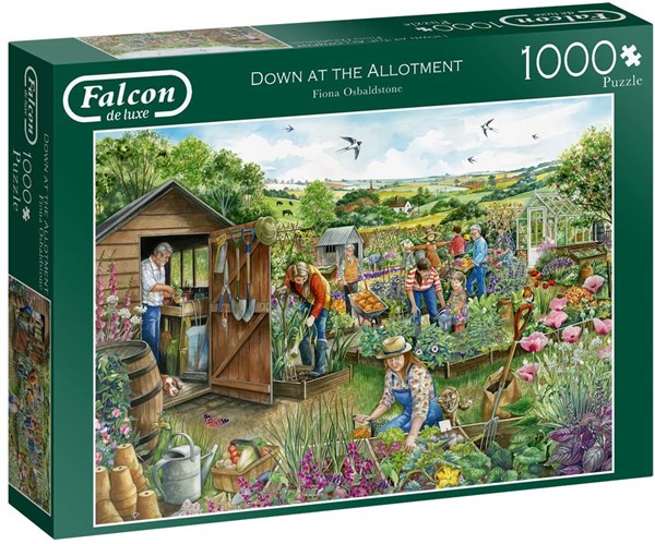Falcon (11265) - Fiona Osbaldstone: "Down at The Allotment" - 1000 brikker puslespil