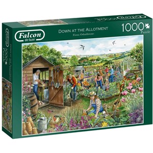 Falcon (11265) - Fiona Osbaldstone: "Down at The Allotment" - 1000 brikker puslespil