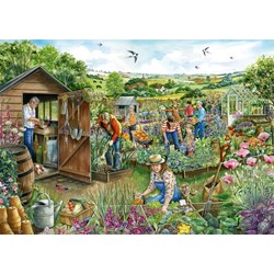 Falcon (11265) - Fiona Osbaldstone: "Down at The Allotment" - 1000 brikker puslespil