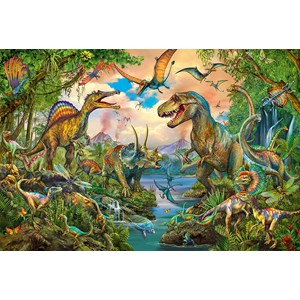 Schmidt Spiele (56332) - "Wild dinosaurs" - 150 brikker puslespil