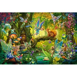 Schmidt Spiele (56333) - "Fairy in the Woods Including Fairy Wand" - 200 brikker puslespil