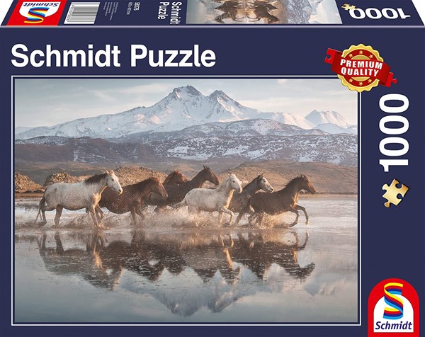 Schmidt Spiele (58376) - "Horses in Cappadocia" - 1000 brikker puslespil
