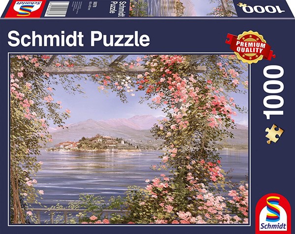 Schmidt Spiele (58378) - "Island in The Mediterranean" - 1000 brikker puslespil