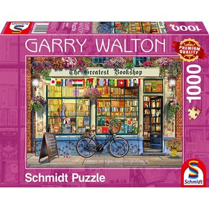 Schmidt Spiele (59604) - Garry Walton: "Bookstore" - 1000 brikker puslespil
