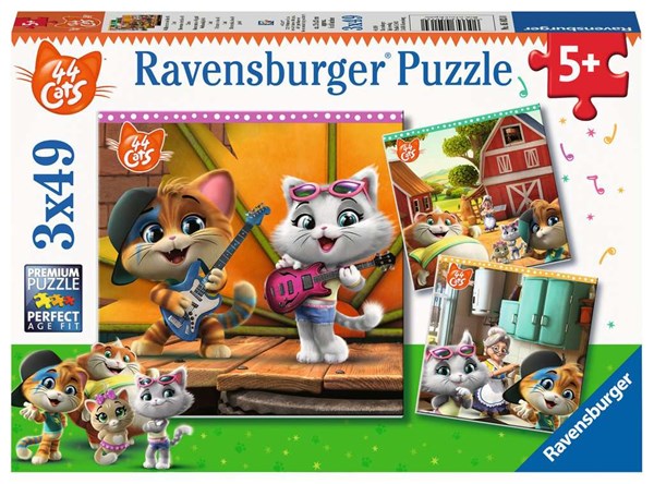 Ravensburger (05013) - "Welcome to the 44 Cats!" - 49 brikker puslespil