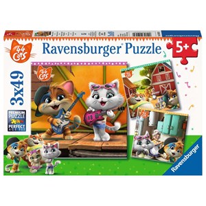 Ravensburger (05013) - "Welcome to the 44 Cats!" - 49 brikker puslespil