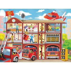 Ravensburger (10404) - "Fire Station" - 100 brikker puslespil