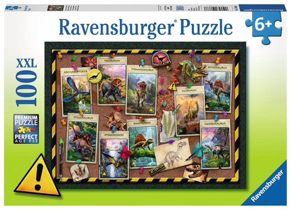 Ravensburger (10868) - "Dinosaur Collection" - 100 brikker puslespil