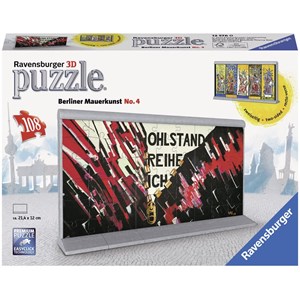 Ravensburger (12576) - "Berlin Wall Art No. 4" - 108 brikker puslespil