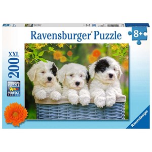 Ravensburger (12765) - "Cuddly Puppies" - 200 brikker puslespil