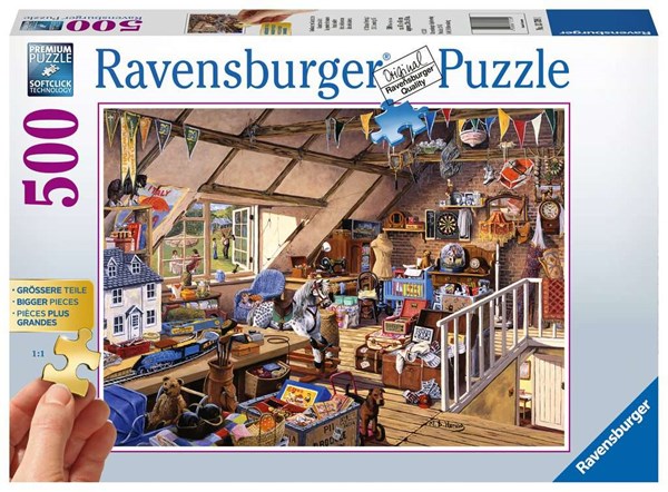Ravensburger (13709) - "Attic" - 500 brikker puslespil