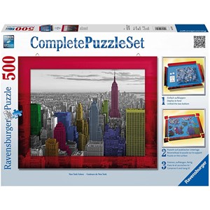 Ravensburger (14894) - "New York Colours" - 500 brikker puslespil