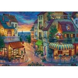 Ravensburger (15265) - "En aften i Paris" - 1000 brikker puslespil