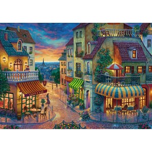 Ravensburger (15265) - "En aften i Paris" - 1000 brikker puslespil