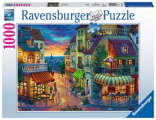 Ravensburger (15265) - "En aften i Paris" - 1000 brikker puslespil