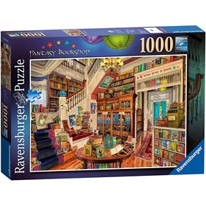 Ravensburger (19799) - Aimee Stewart: "The Fantasy Bookshop" - 1000 brikker puslespil