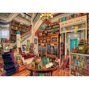 Ravensburger (19799) - Aimee Stewart: "The Fantasy Bookshop" - 1000 brikker puslespil