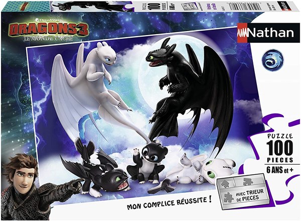 Nathan (86767) - "Dragons" - 100 brikker puslespil