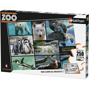 Nathan (86870) - "En sæson i Zoo" - 250 brikker puslespil
