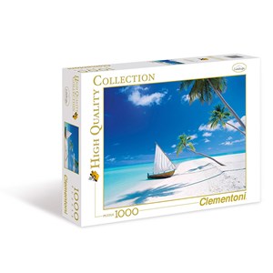 Clementoni (39256) - "Maldive Islands" - 1000 brikker puslespil