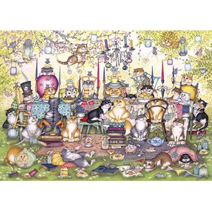 Gibsons (G2717) - Linda Jane Smith: "Mad Catter's Tea Party" - 250 brikker puslespil