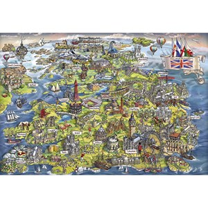 Gibsons (G3430) - "Beautiful Britain" - 500 brikker puslespil
