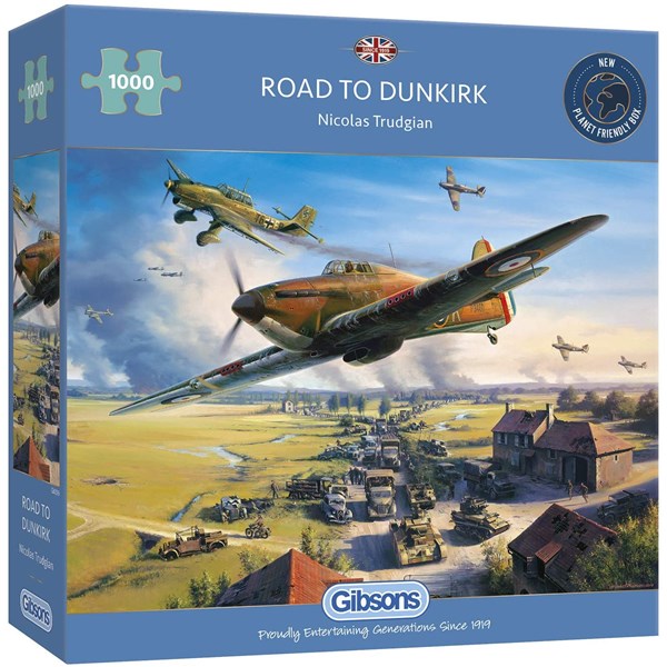 Gibsons (G6299) - Nicolas Trudgian: "Road to Dunkirk" - 1000 brikker puslespil