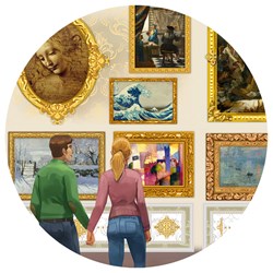 Grafika (T-00944) - "På rejse i kunstens verden" - 54000 brikker puslespil