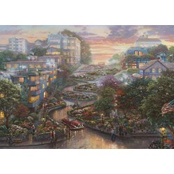 Schmidt Spiele (59497) - "San Francisco, Lombard Street" - 1000 brikker puslespil