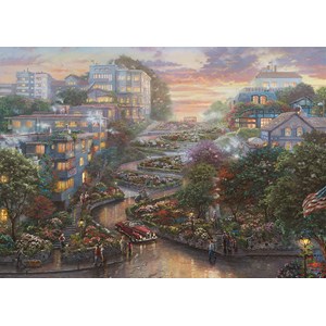 Schmidt Spiele (59497) - "San Francisco, Lombard Street" - 1000 brikker puslespil