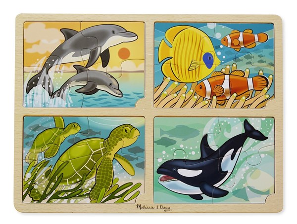 Melissa and Doug (9367) - "Sea Life" - 16 brikker puslespil