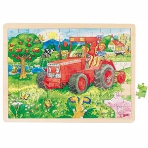 Goki (57655) - "Traktor" - 96 brikker puslespil