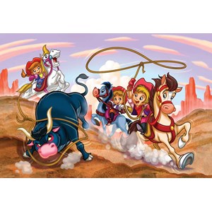 Eurographics (6100-0649) - "Cowgirls" - 100 brikker puslespil