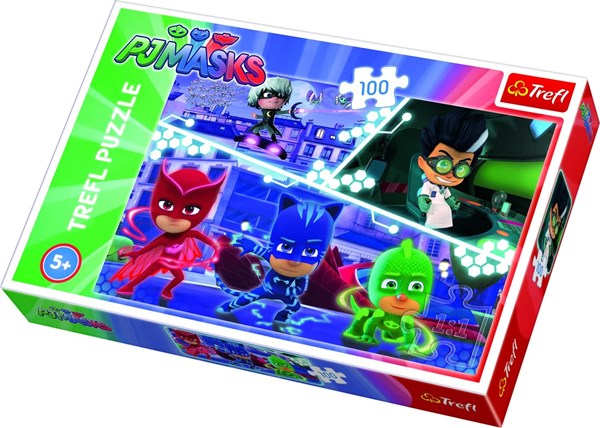 Trefl (16334) - "PJ Masks" - 100 brikker puslespil