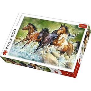 Trefl (26148) - "Three Wild Horses" - 1500 brikker puslespil