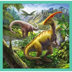 Trefl (34837) - "The extraordinary world of dinosaur" - 20 36 50 brikker puslespil