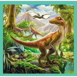 Trefl (34837) - "The extraordinary world of dinosaur" - 20 36 50 brikker puslespil