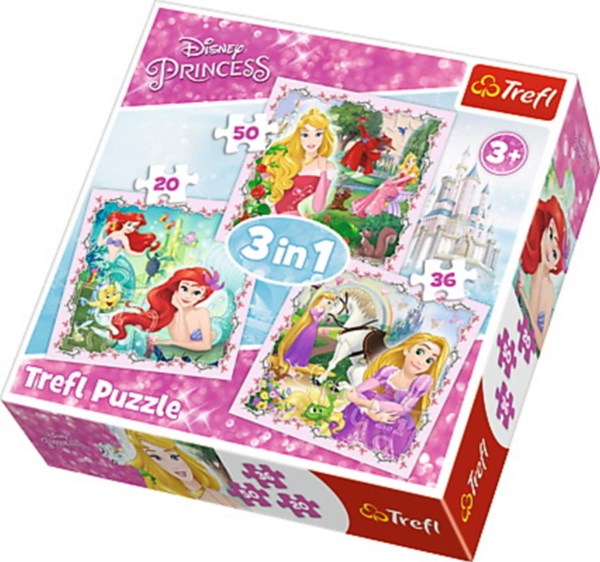 Trefl (34842) - "Disney Princess" - 50 brikker puslespil