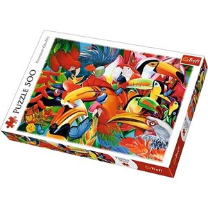 Trefl (37328) - "Colourful birds" - 500 brikker puslespil