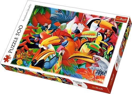 Trefl (37328) - "Colourful birds" - 500 brikker puslespil