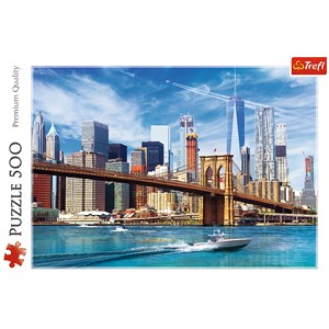 Trefl (37331) - "View of New York" - 500 brikker puslespil