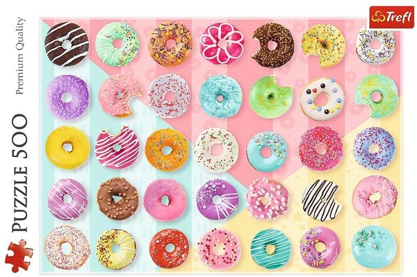 Trefl (37334) - "Sweet Donuts" - 500 brikker puslespil
