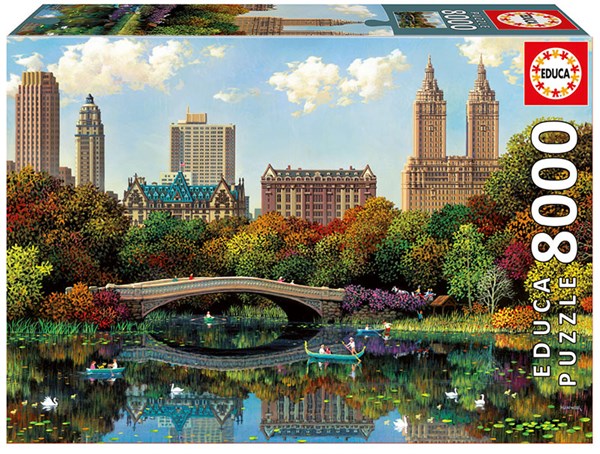Educa (17136) - Alexander Chen: "Central Park Bow Bridge" - 8000 brikker puslespil
