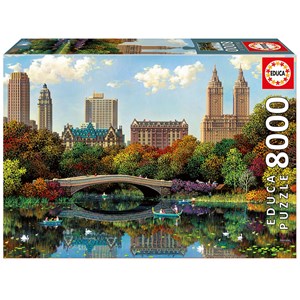 Educa (17136) - Alexander Chen: "Central Park Bow Bridge" - 8000 brikker puslespil