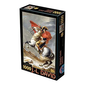 D-Toys (72719-1) - Jacques-Louis David: "Bonaparte Crossing the Alps" - 1000 brikker puslespil